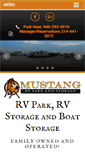 Mobile Screenshot of mustangrvpark.com
